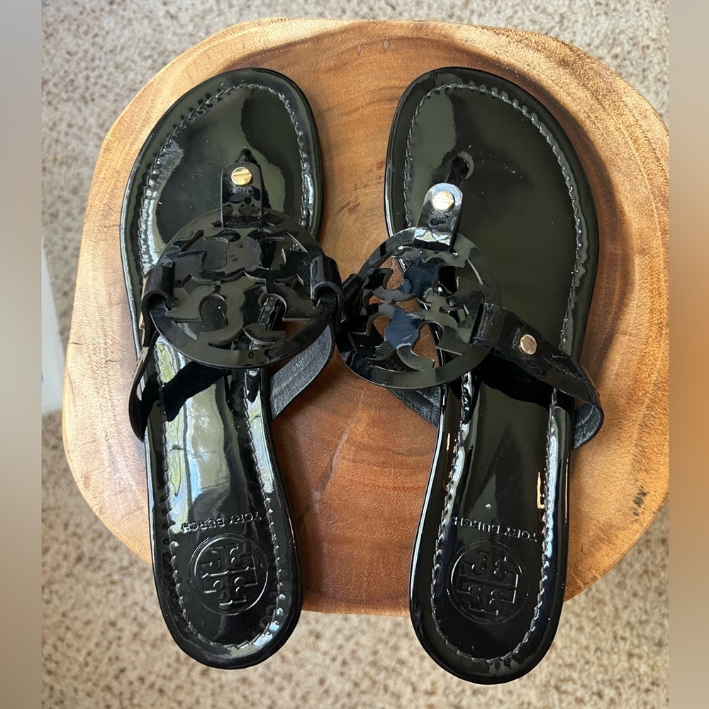 Black Patent Leather Tory Burch Millers